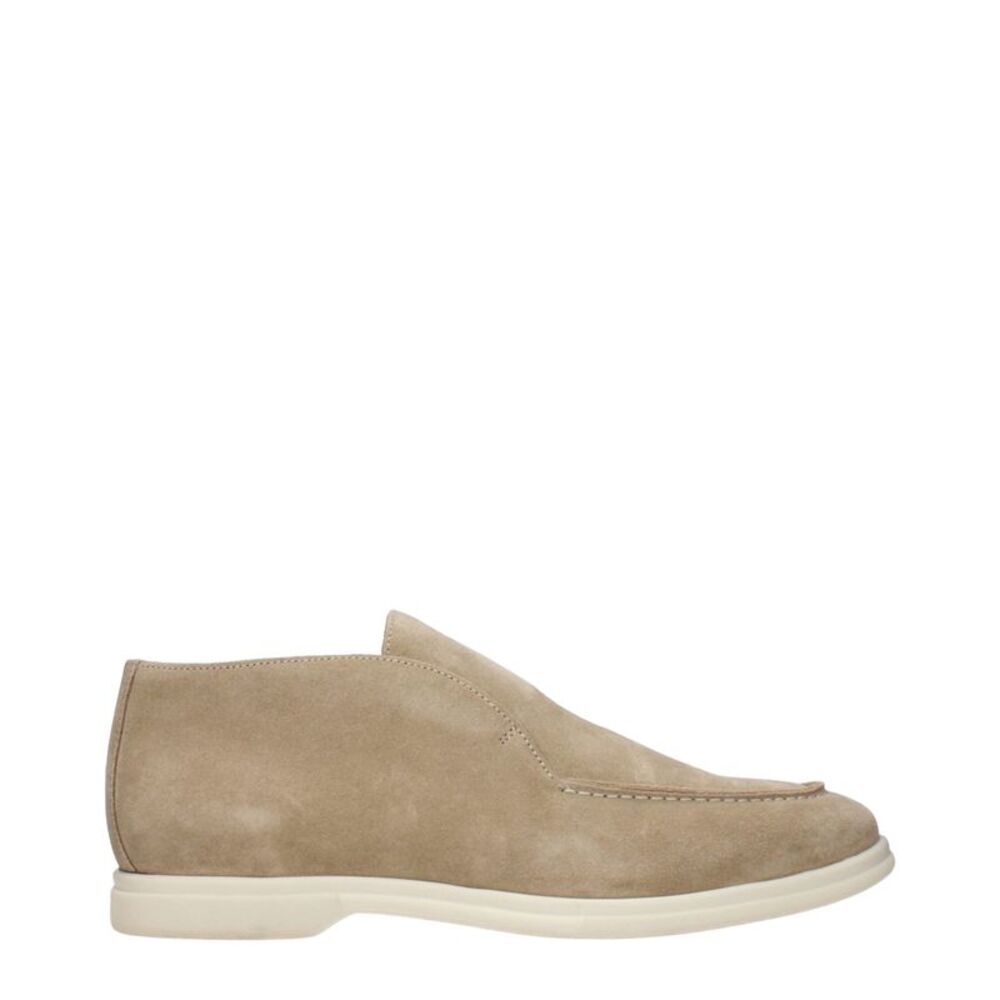 Eleventy Beige Leather Ankle Men's Boots